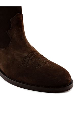 Stivale Texano in camoscio marrone VIA ROMA 15 | 3381PSYKE